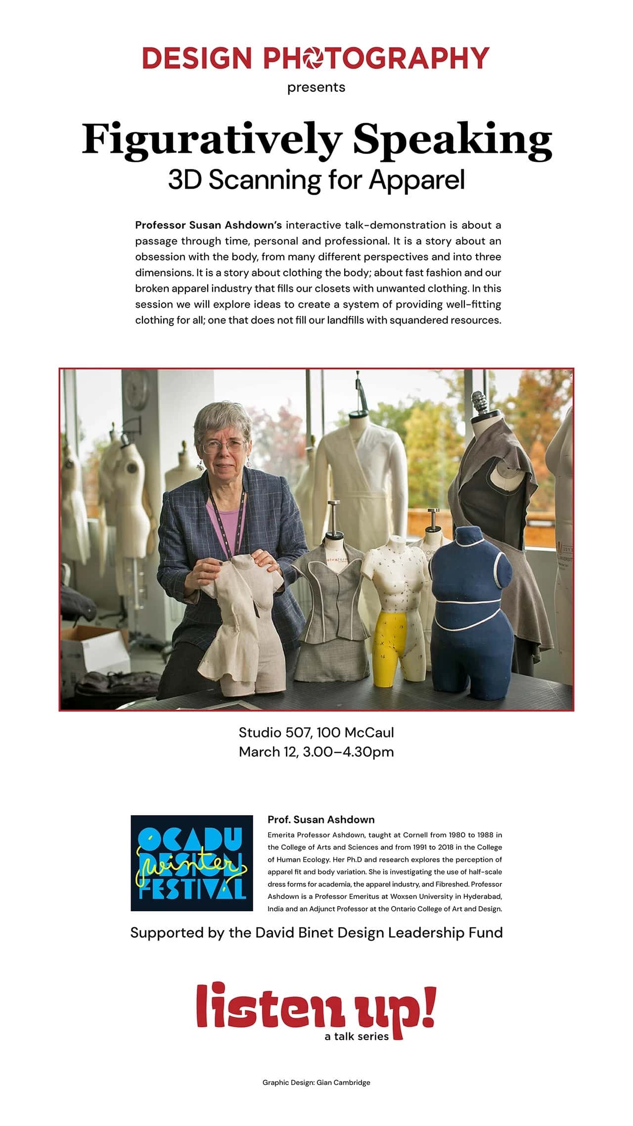Posters promoting ‘Listen Up! A Talk Series’ (view 1 of 3).