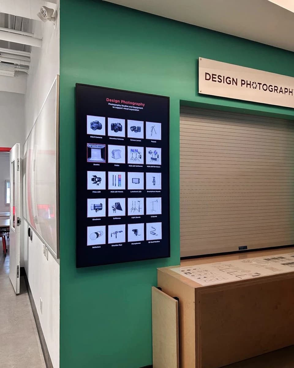 28 × 49 in. display monitor (view 2 of 2).