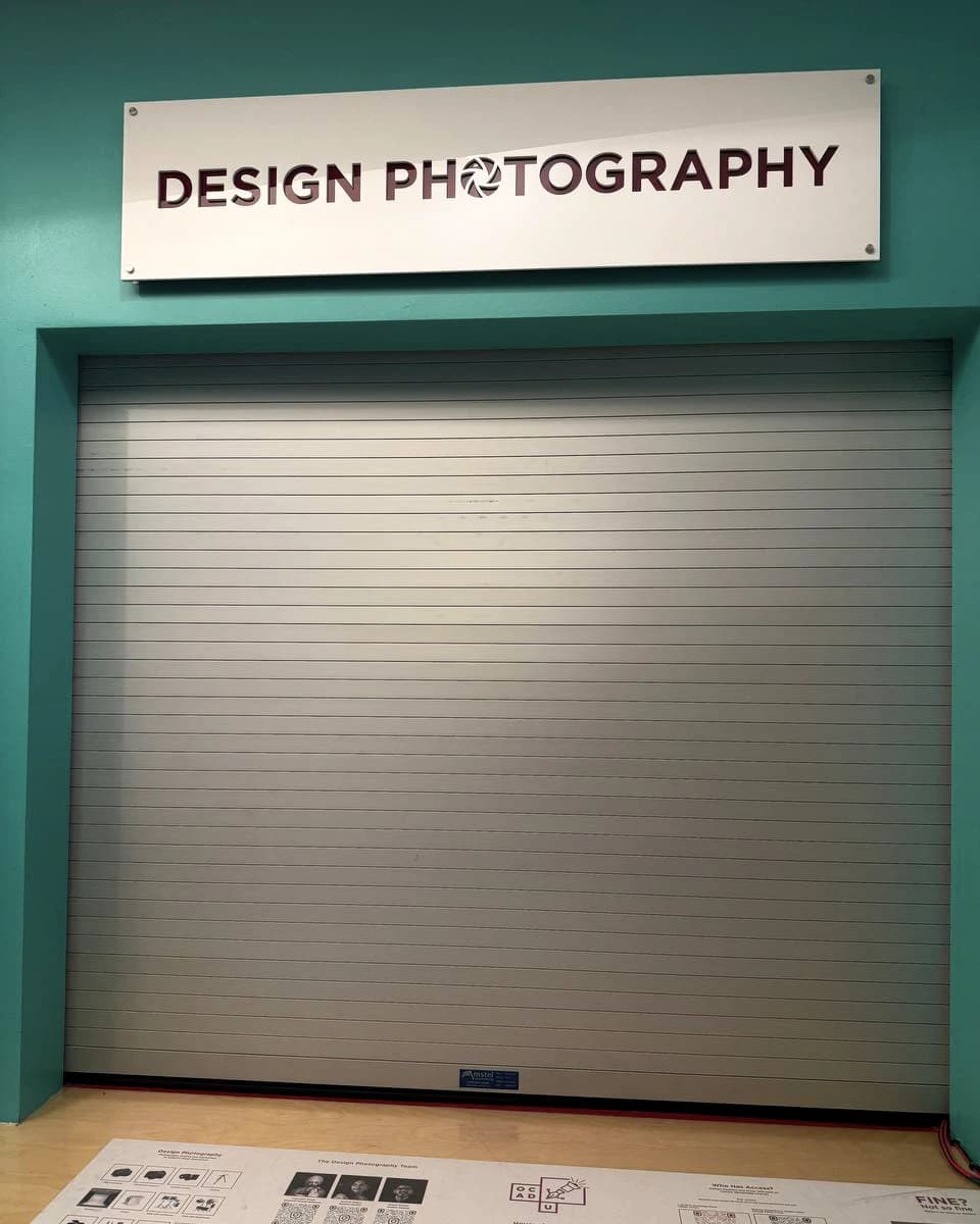 Final wordmark installation.