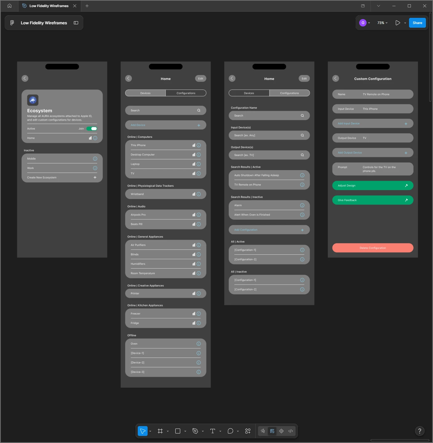 7th Sense in iOS Settings: configure device relationships and manage connections from one centralised interface.