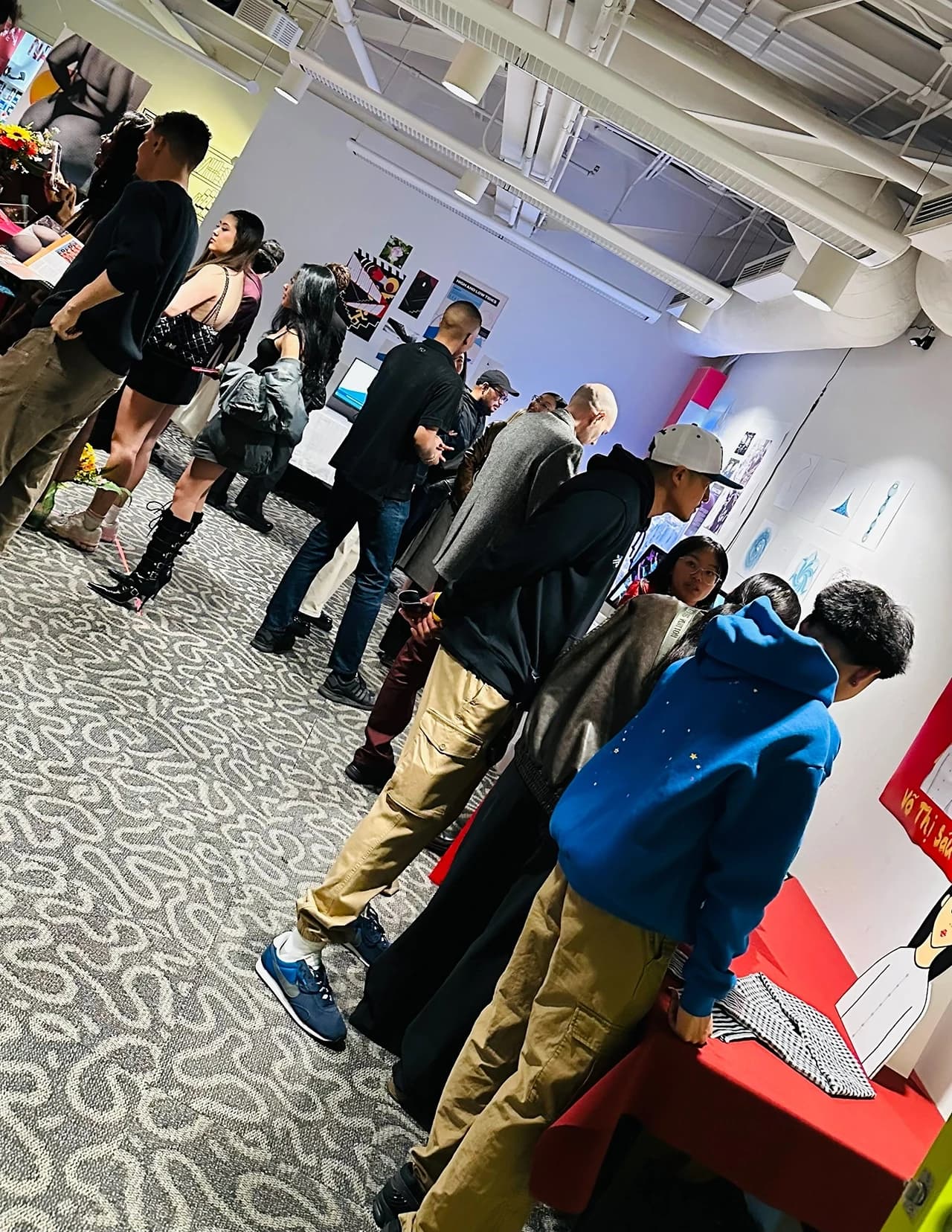 Snapshots from the opening night of GradEx 111 (view 1 of 3).