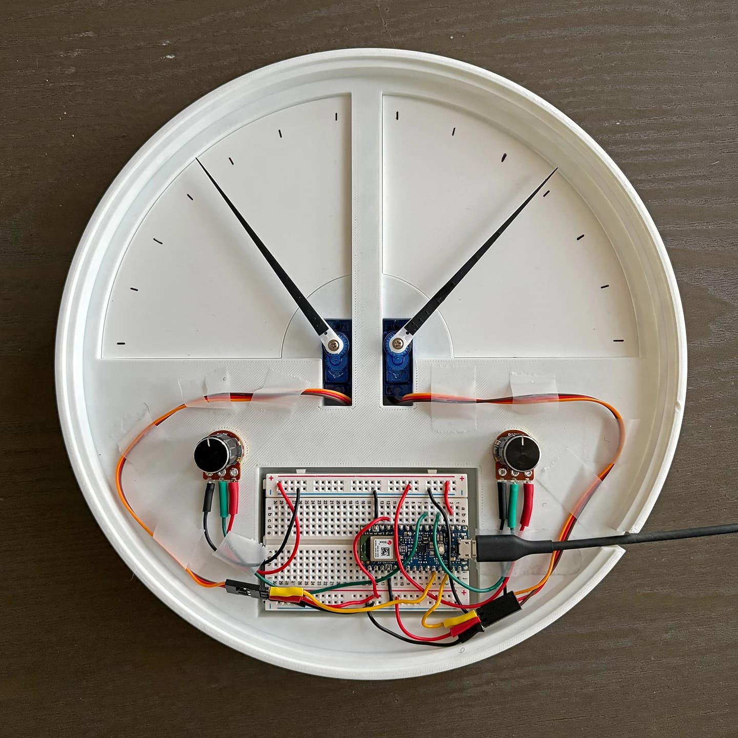Interior of the controller case.