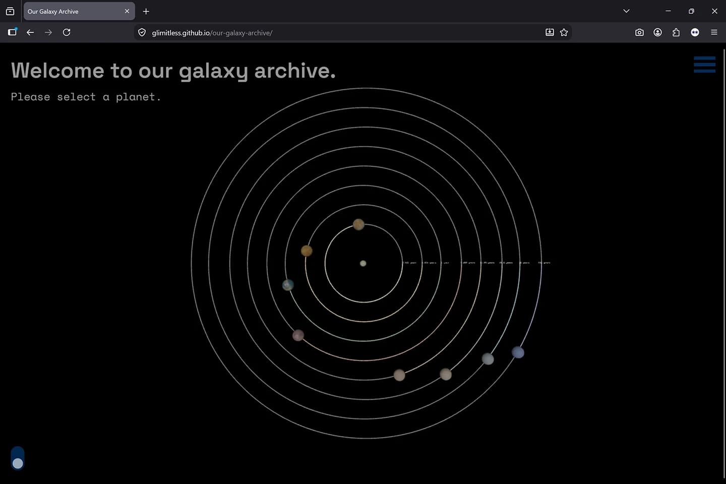 Orbit speed comparison (view 1 of 2).