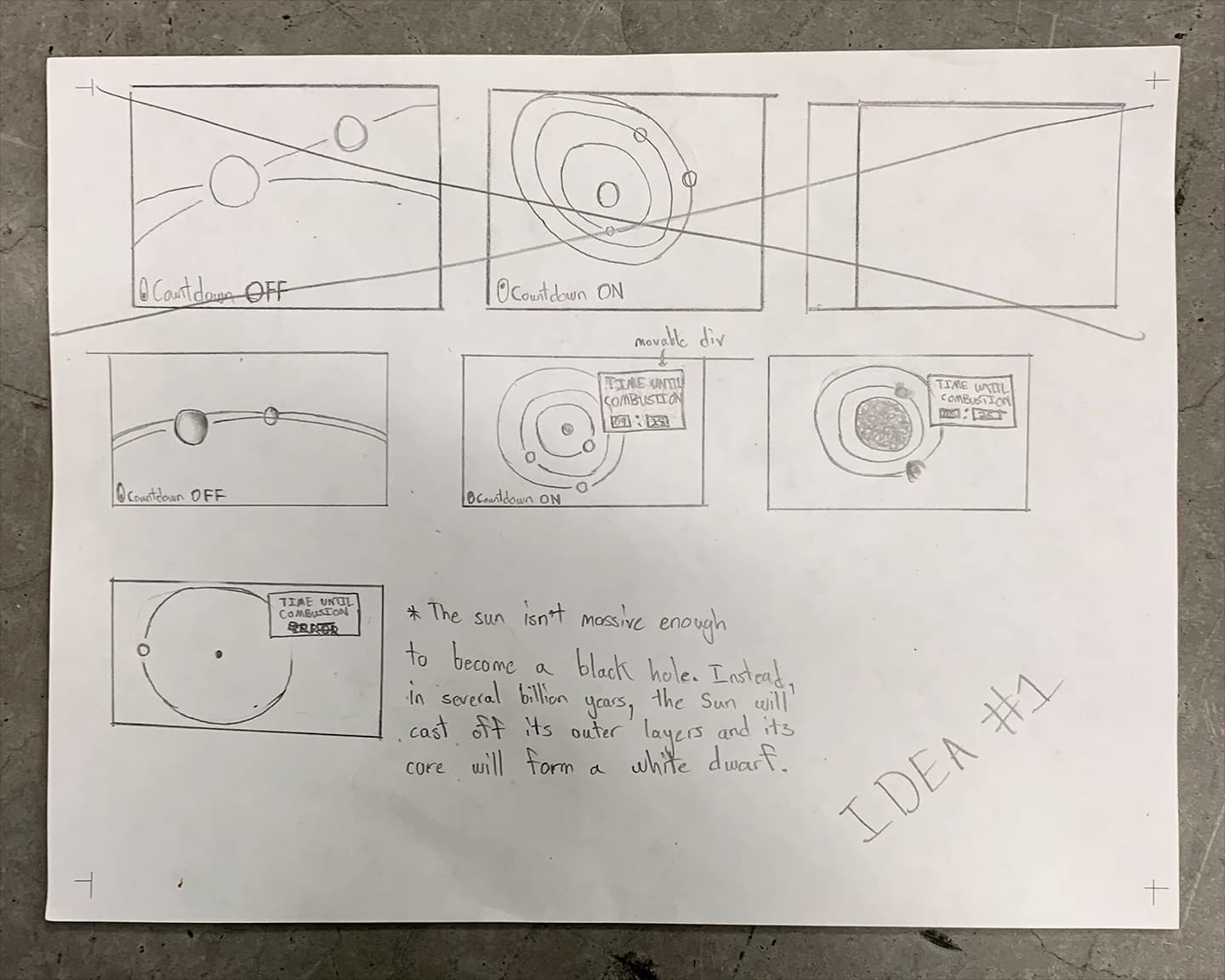 Sketch ideation (view 1 of 2).