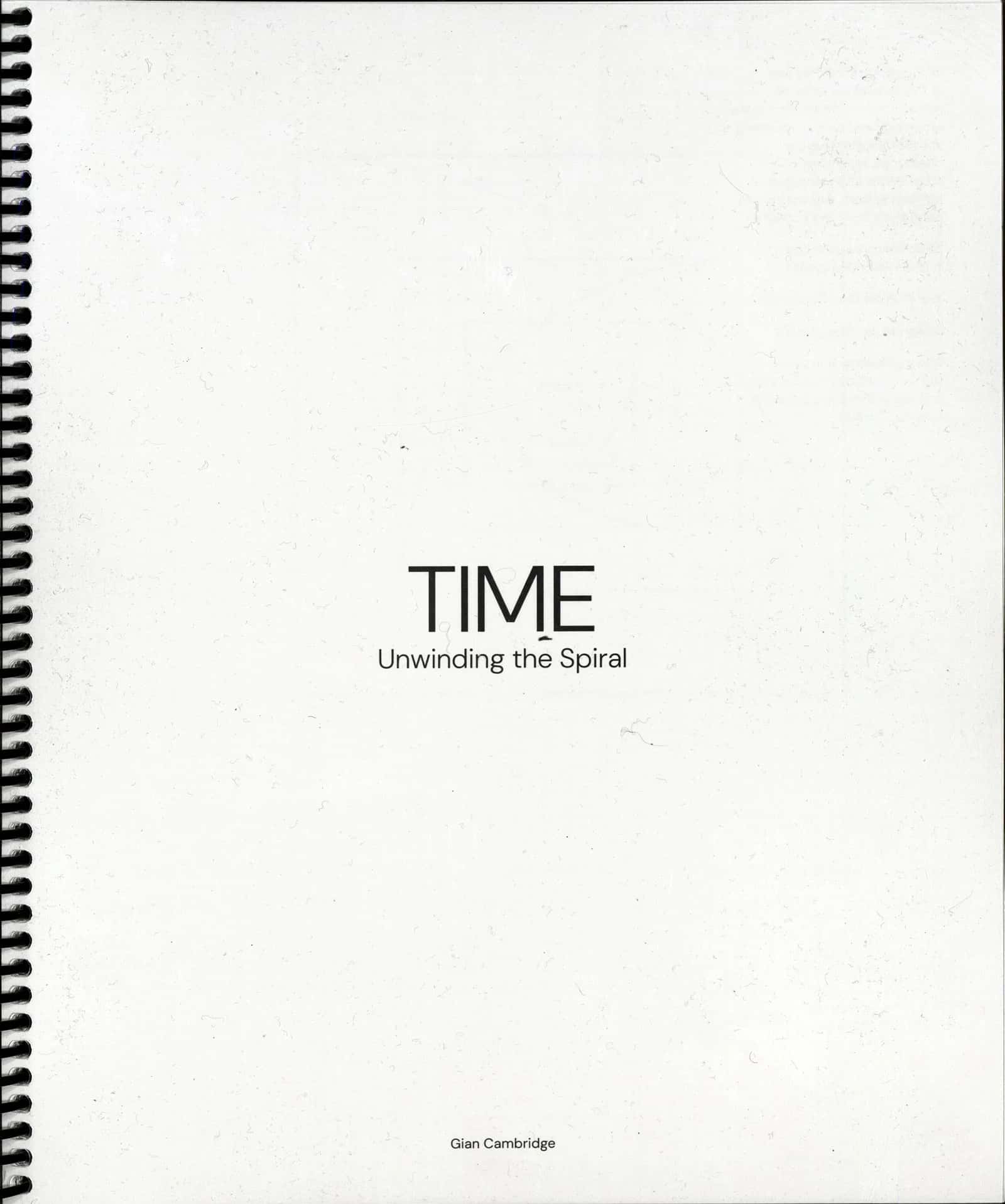 Scans of the printed book, spiral visual research front cover.